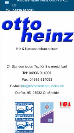 Vorschau der mobilen Webseite www.karosseriebau-heinz.de, Karosseriebau Heinz