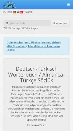 Vorschau der mobilen Webseite www.beluka.de, beluka.de