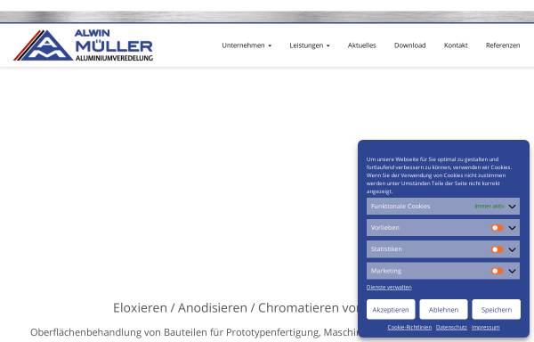 Vorschau von www.alu-mueller.net, Alwin Müller GmbH & Co. KG