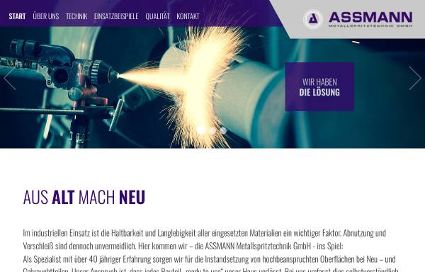 Vorschau von www.assmann-rhede.de, Assmann Metallspritztechnik GmbH