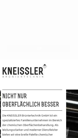 Vorschau der mobilen Webseite www.kneissler.de, Kneissler Brüniertechnik GmbH