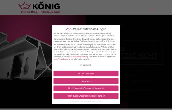 Vorschau von www.koenigmetall.de, König Metallveredelung GmbH