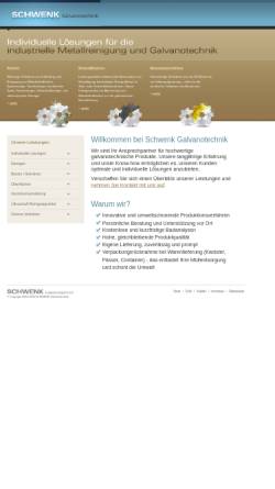 Vorschau der mobilen Webseite www.schwenk-galvano.de, Schwenk Galvanotechnik