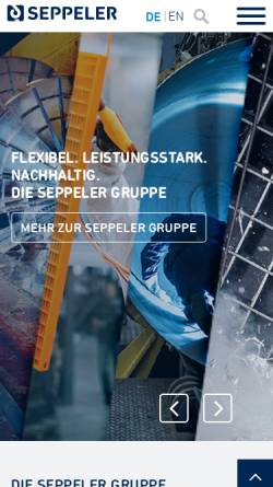Vorschau der mobilen Webseite www.seppeler.de, Seppeler Gruppe