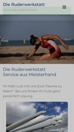 Vorschau der mobilen Webseite www.ruderwerkstatt.de, Die Ruderwerkstatt - Werner Kahl