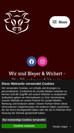 Vorschau der mobilen Webseite www.bleyer-wichert.de, Bleyer & Wichert GmbH & Co.