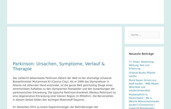 Vorschau von www.parkinsonszene.de, Selbsthilfegruppe Parkinsonszene
