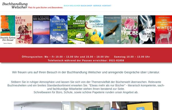 Vorschau von www.buch-welscher.de, Buchhandlung Gerhard Welscher Nachf. GmbH & Co KG