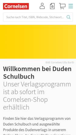 Vorschau der mobilen Webseite www.duden-paetec.de, Duden-Paetec GmbH