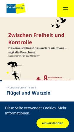 Vorschau der mobilen Webseite www.schulverlag.ch, Schulverlag AG