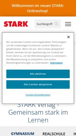 Vorschau der mobilen Webseite www.stark-verlag.de, STARK Verlag