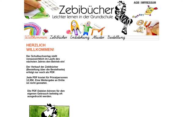 Vorschau von www.zebibuch.de, Zebibücher