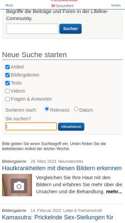 Vorschau der mobilen Webseite www.qualimedic.de, Zwangsstörungen