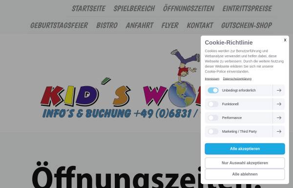 Vorschau von www.kw-sls.de, Kidsworld Saarlouis