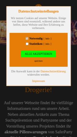 Vorschau der mobilen Webseite www.drogerie-projekt.de, Drogerie Projekt
