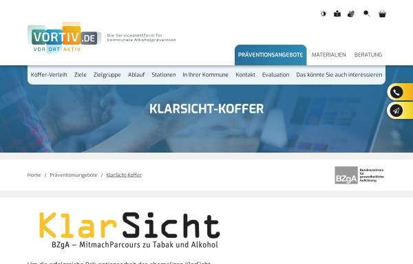 Vorschau von www.klarsicht.bzga.de, KlarSicht