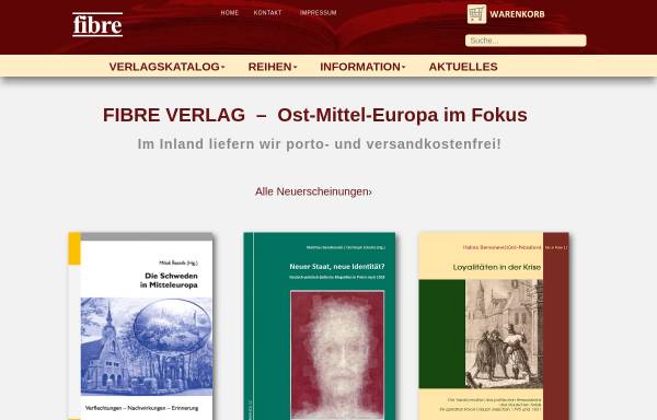 Vorschau von www.fibre-verlag.de, Fibre Verlag, Inh. Dr. Peter Fischer