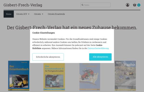 Vorschau von www.gisbert-frech-verlag.de, Gisbert Frech Verlag