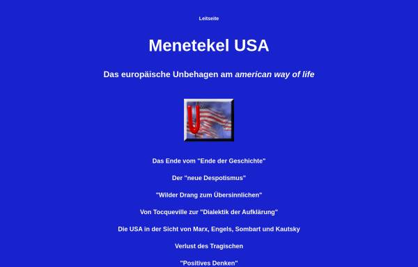 Vorschau von www.udo-leuschner.de, Menetekel USA