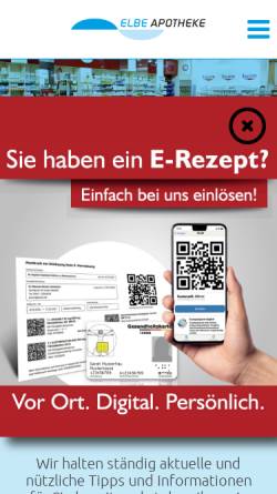 Vorschau der mobilen Webseite www.elbe-apo.de, Elbe Apotheke
