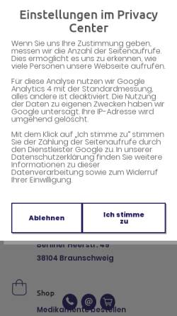 Vorschau der mobilen Webseite www.neue-apotheke-volkmarode.de, Neue Apotheke Volkmarode