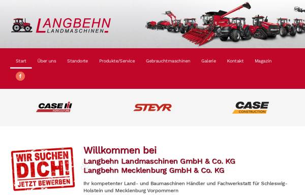 Vorschau von www.langbehn-landmaschinen.de, Langbehn Landmaschinen OHG