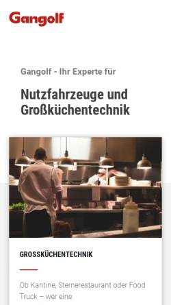 Vorschau der mobilen Webseite www.gangolf.de, Math. Gangolf GmbH & Co