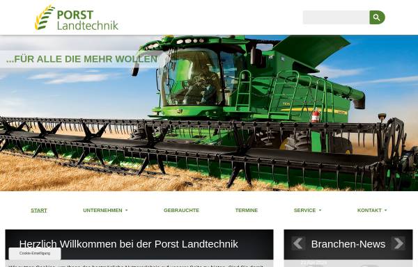 Vorschau von www.porstlandtechnik.de, Porst Landtechnik GmbH