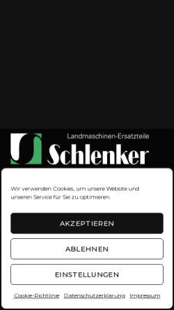 Vorschau der mobilen Webseite schlenker-lmt.de, Schlenker Landmaschinen