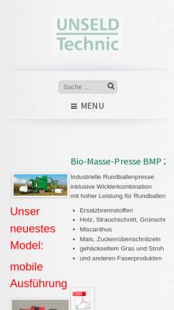 Vorschau der mobilen Webseite www.s-unseld.de, Unseld Agrartechnik