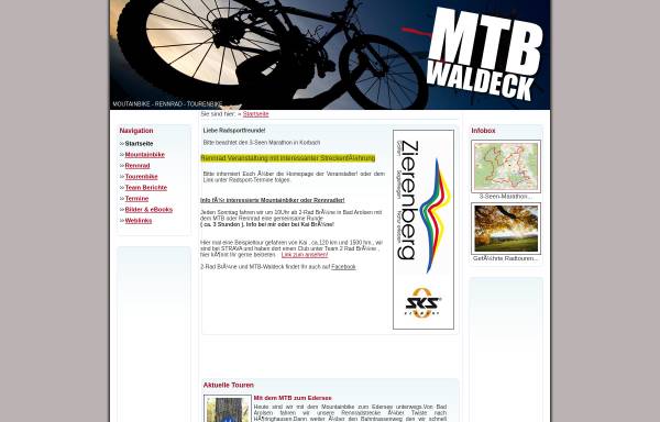 Vorschau von www.mtb-waldeck.de, MTB Waldeck, Gerhard Corell