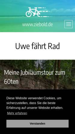 Vorschau der mobilen Webseite www.ziebold.de, Radfahren und Radwandern
