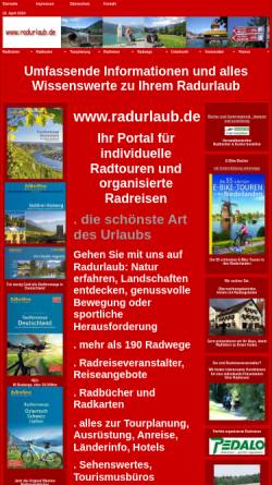 Vorschau der mobilen Webseite www.radurlaub.de, Radurlaub