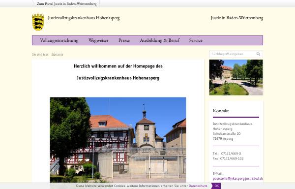Vorschau von www.jvkh-hohenasperg.de, Justizvollzugskrankenhaus Hohenasperg