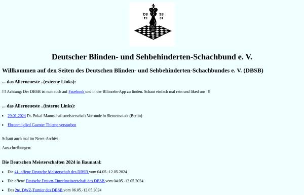 Vorschau von www.dbsb.de, Deutscher Blinden- und Sehbehinderten-Schachbund e.V.
