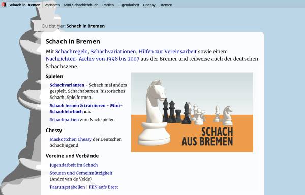 Vorschau von www.schach-bremen.de, Schach in Bremen