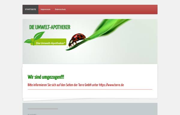 Vorschau von www.umwelt-apotheker.de, Arbeitsgemeinschaft der Umwelt-Apotheker