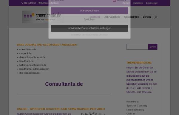 Vorschau von www.consultants.de, Consultants - Cobus GmbH