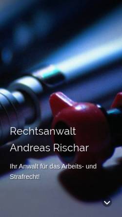 Vorschau der mobilen Webseite www.rischar.de, Rechtsanwalt Andreas Rischar