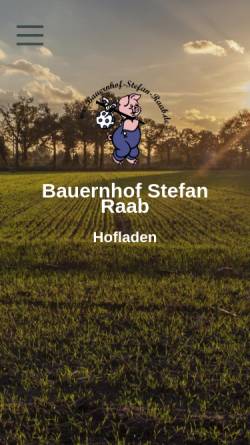 Vorschau der mobilen Webseite www.bauernhof-stefan-raab.de, Bauernhof Stefan Raab