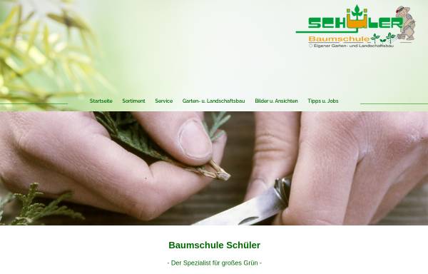 Vorschau von www.baumschule-schueler.de, Baumschule Schüler