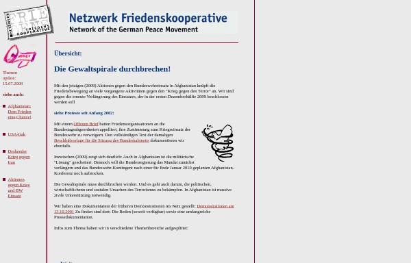 Vorschau von www.friedenskooperative.de, Terrorismus und seine Bekämpfung
