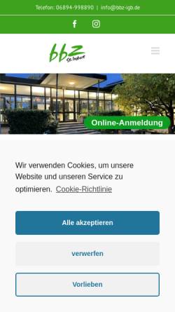 Vorschau der mobilen Webseite www.bbz-igb.de, BBZ Willi Graf Schule Berufsbildungszentrum