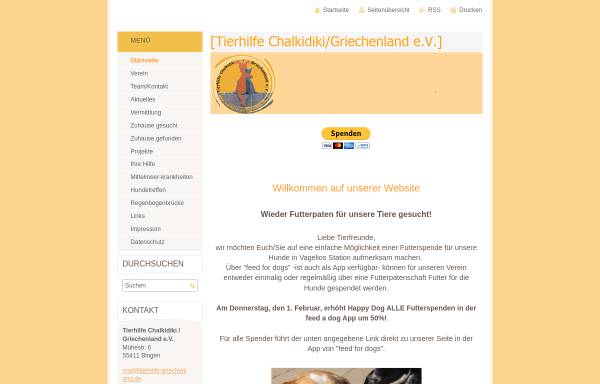 Vorschau von www.tierhilfe-griechenland.de, Tierhilfe Chalkidiki-Griechenland e.V.