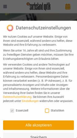 Vorschau der mobilen Webseite www.suchsland-optik.de, Suchsland Optik Rößler GmbH