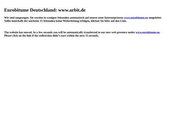 Vorschau von www.arbit.de, ARBIT