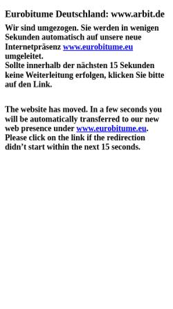 Vorschau der mobilen Webseite www.arbit.de, ARBIT