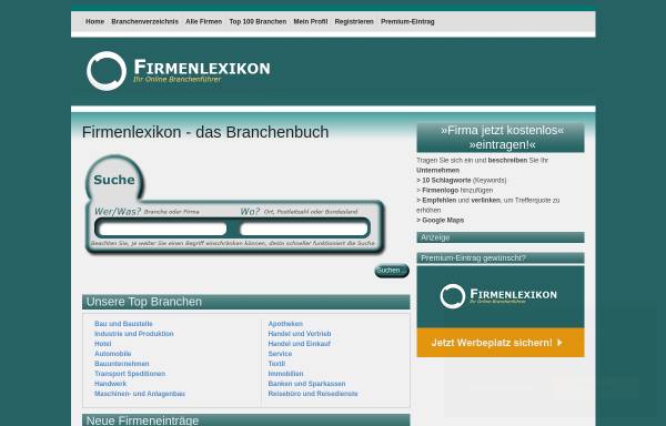 Vorschau von www.firmenlexikon.de, Firmenlexikon