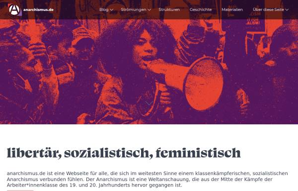 Vorschau von www.anarchismus.de, Anarchistisch / libertäres Kommunikationsforum