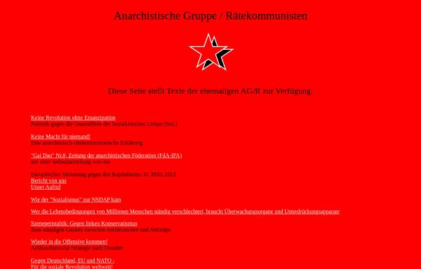 Vorschau von www.nadir.org, Anarchistische Gruppe / Rätekommunisten Hamburg